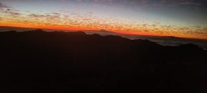 Sonnenaufgang auf dem Roque 7Uhr10